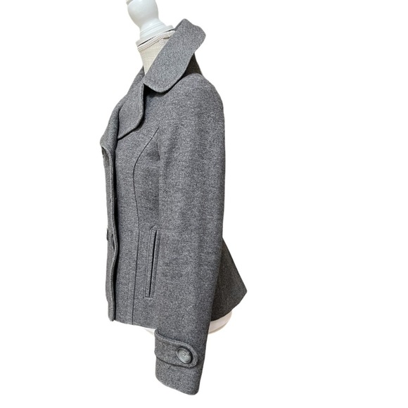 Banana Republic Gray Wool Short Double-breasted/ Peacoat Winter Jacket Size: S - Picture 3 of 13